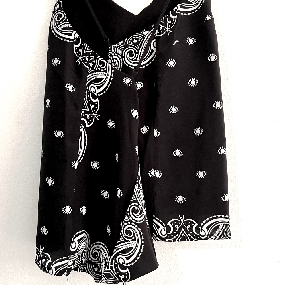 Kendall & Kylie Silk Bandana Print Open Back Cami XS NWT - Picture 5 of 11